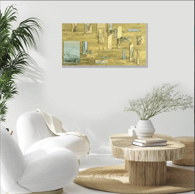 Original Abstract Seascape Painting by Nancy Wyllie