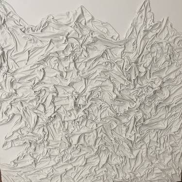 Snow-Abstract Fabric Wall Art thumb