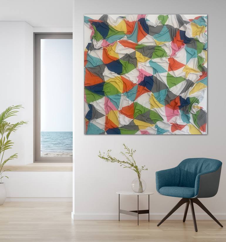 Original Abstract Expressionism Abstract Sculpture by Kaiann Johnson