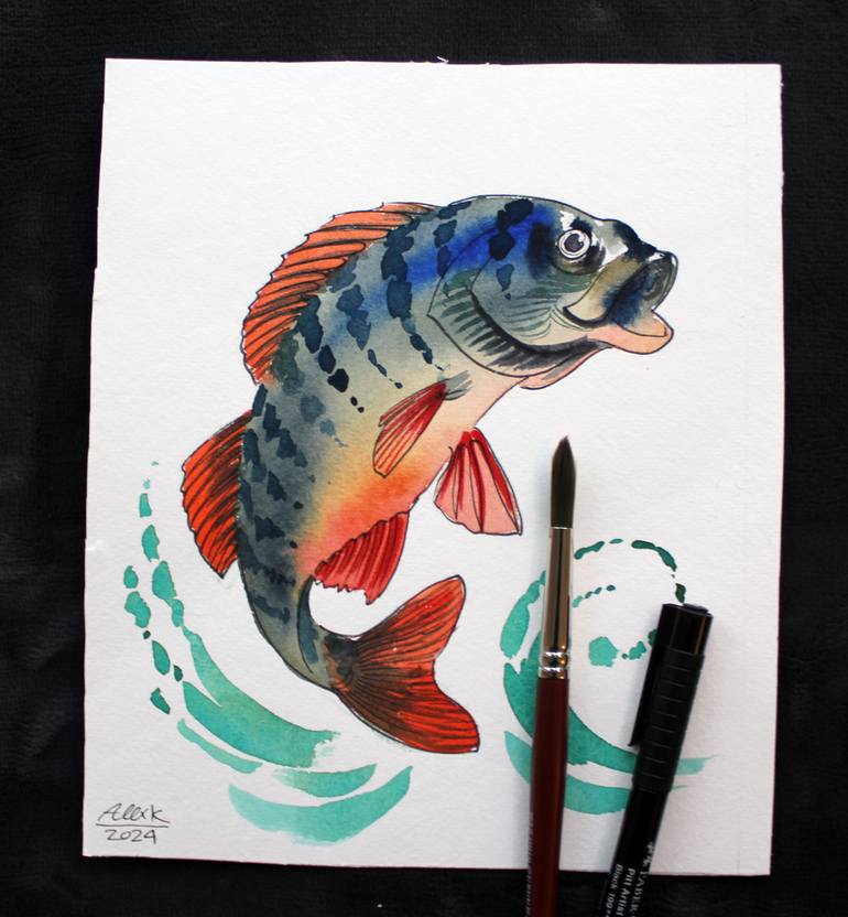 Original Realism Animal Painting by Alexander Kuzyuberdin