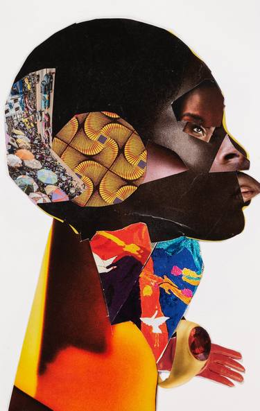 Original Figurative Women Collage by Ce Scott-Fitts