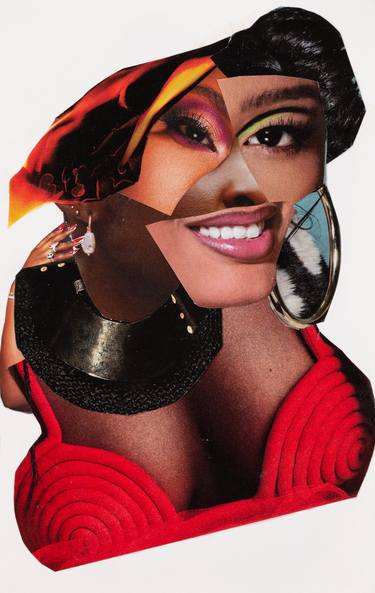 Original Contemporary Women Collage by Ce Scott-Fitts