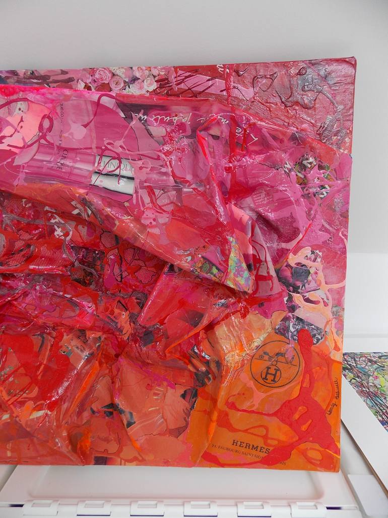Original Abstract Expressionism Abstract Collage by Wendy Helliwell