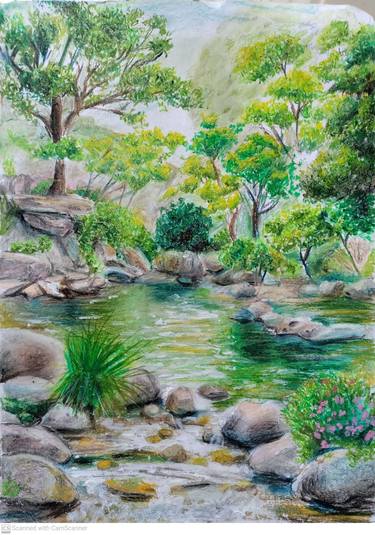 Original Impressionism Nature Paintings by Soha Khalid