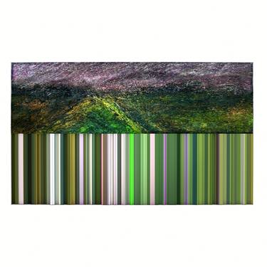 Print of Algorithmic Landscape Mixed Media by Jonathan Spencer
