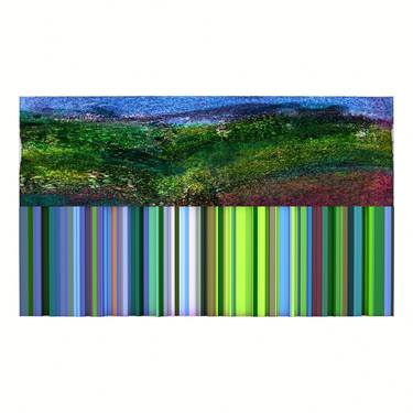 Print of Algorithmic Landscape Mixed Media by Jonathan Spencer