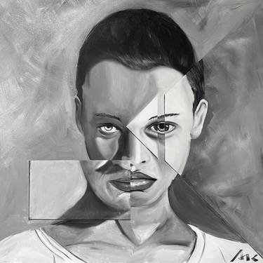 Print of Abstract Portrait Paintings by Hayk Grigoryan