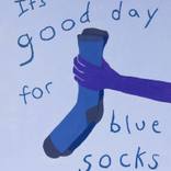 Blue Socks by Anthony Becker