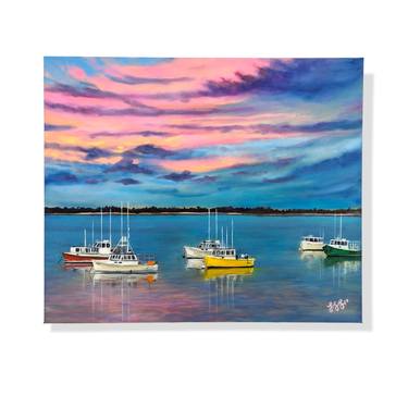 Original Boat Paintings by Leigh Larson