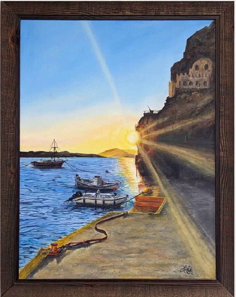 Original Fine Art Seascape Painting by Leigh Larson