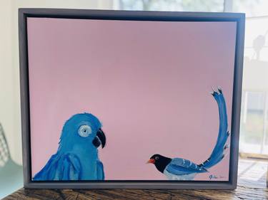 Original Expressionism Animal Painting by Julia Ambrose