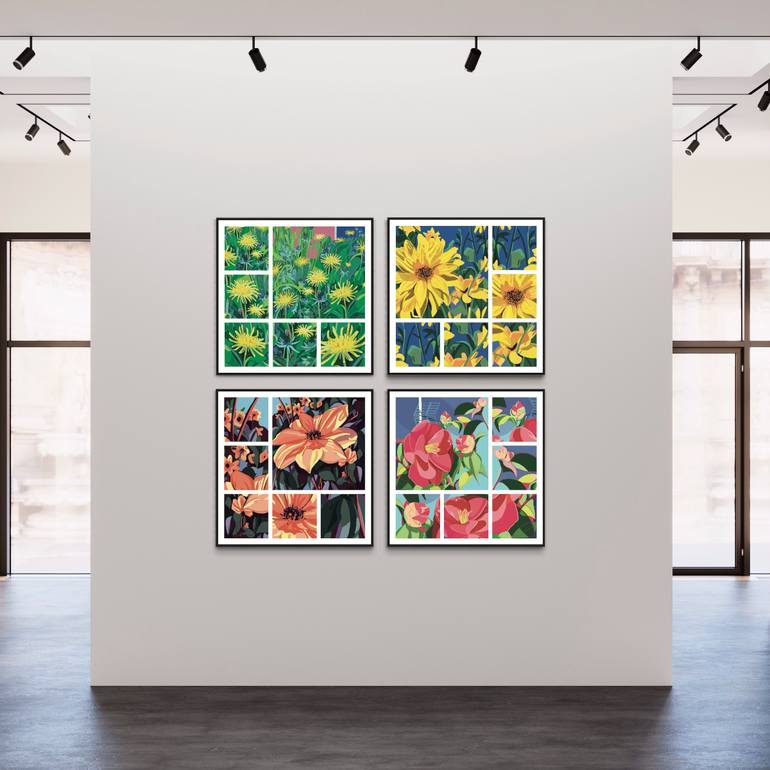 Original Figurative Floral Digital by Aude Simon