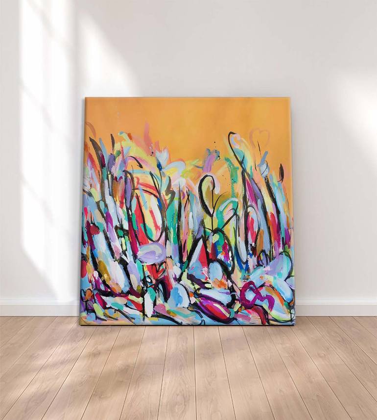 Original Abstract Expressionism Abstract Painting by Jennifer Leo
