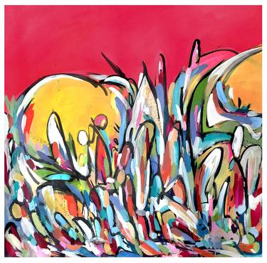 Rise Like the Sun, original abstract painting thumb