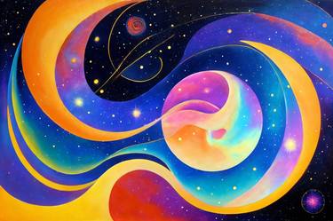 Print of Abstract Outer Space Paintings by Jason Charles