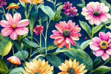 Print of Fine Art Botanic Paintings by Jason Charles