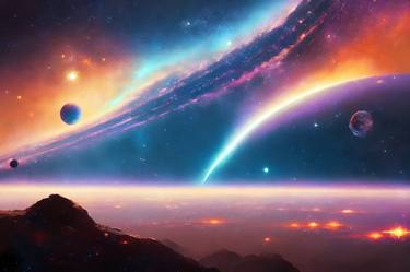 Print of Fine Art Outer Space Paintings by Jason Charles