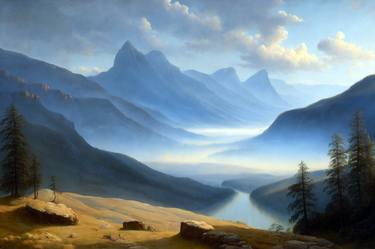 Print of Realism Landscape Paintings by Jason Charles