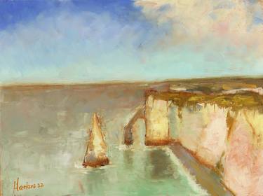 Original Impressionism Seascape Paintings by Egidius Heerkens