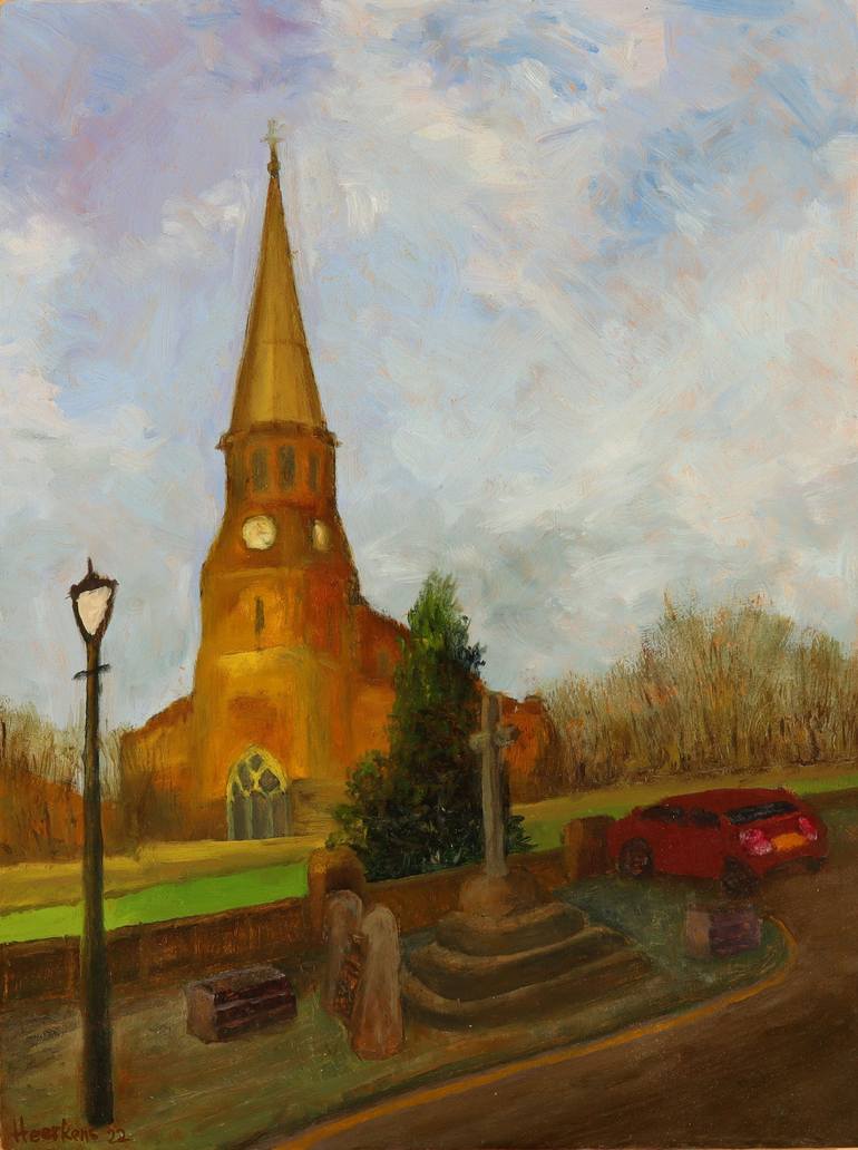 St Wilfrids Church Standish Painting by Egidius Heerkens | Saatchi Art