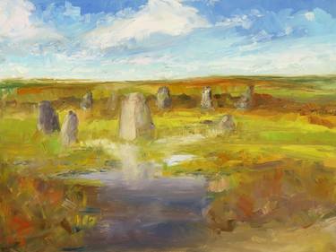 Ilkley Moor Apostles neolitic stone circle Yorkshire thumb