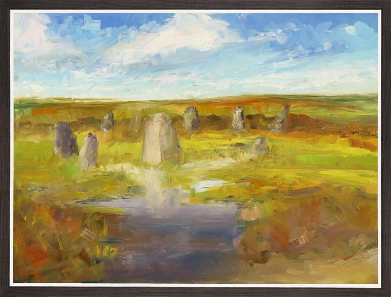 Original Impressionism Landscape Painting by Egidius Heerkens