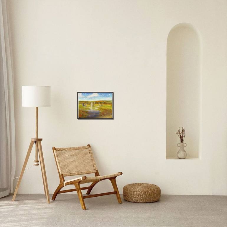 Original Impressionism Landscape Painting by Egidius Heerkens