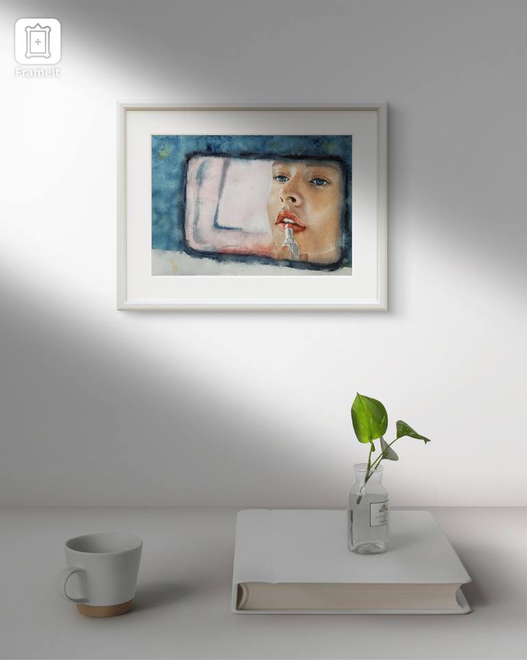 Original Portraiture Women Painting by Zhanna Utkina