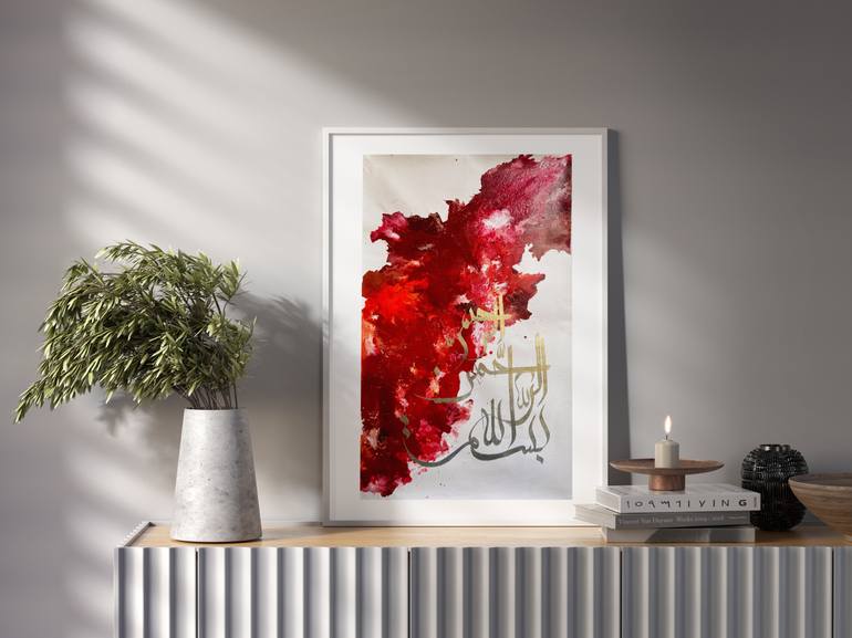 Original Abstract Expressionism Abstract Mixed Media by Maryam Fatima