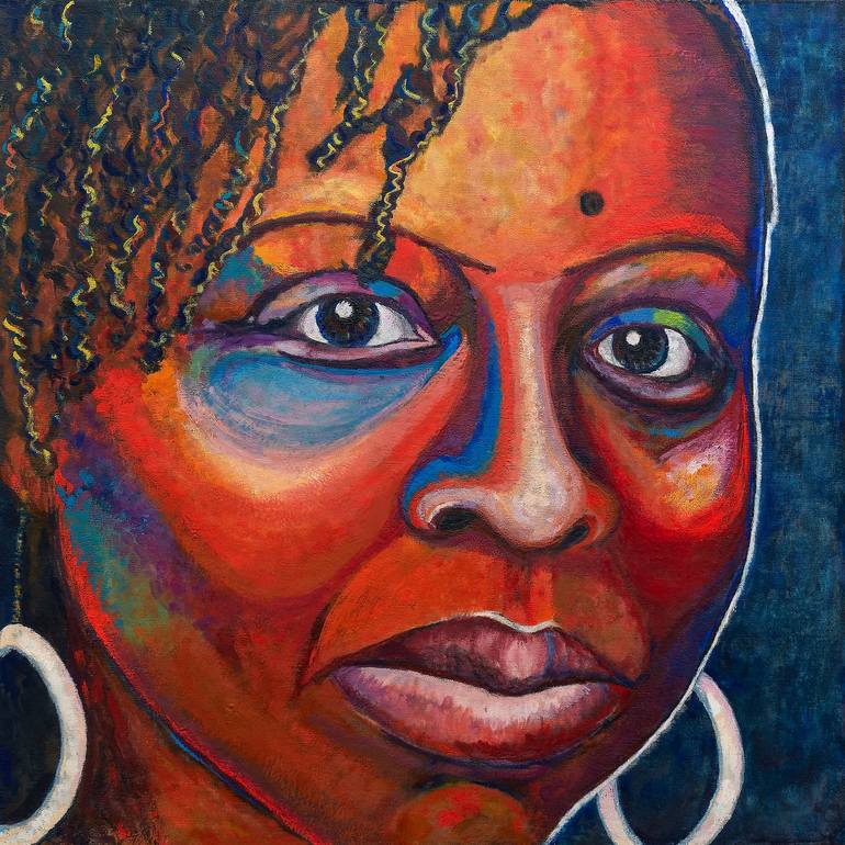 Portrait of Patrisse Cullors Painting by Amanta Scott | Saatchi Art