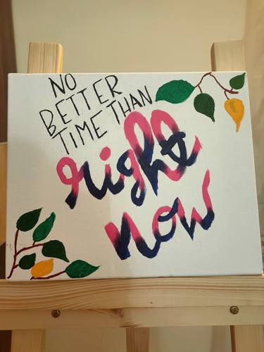 Original Expressionism Typography Paintings by Ritu Mullur