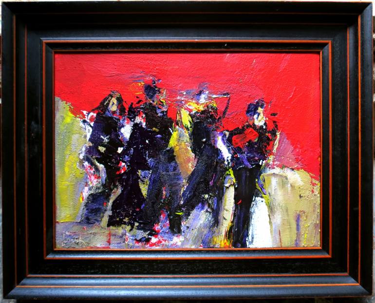 Original Abstract Painting by jacques DONNEAUD