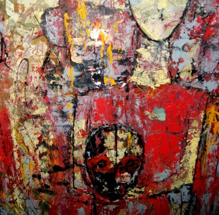 Original Contemporain, Abstract Painting by jacques DONNEAUD