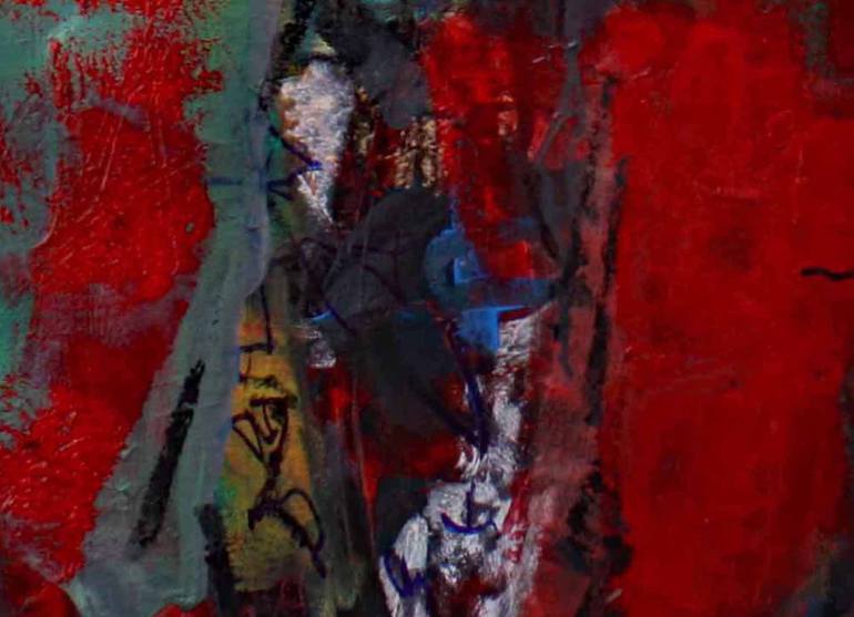 Original Abstract Expressionism People Painting by Jacques Donneaud