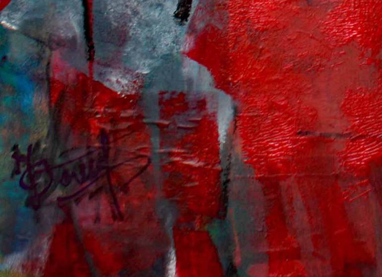Original Abstract Expressionism People Painting by Jacques Donneaud