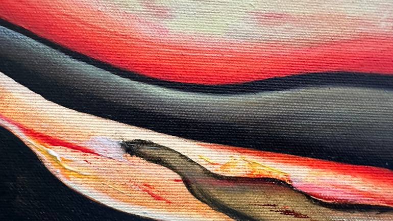 Original Abstract Floral Painting by Alisa Shirkhanyan