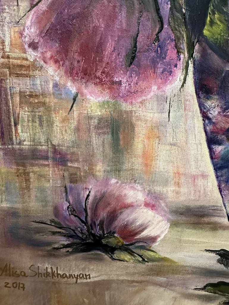 Original Contemporary Floral Painting by Alisa Shirkhanyan