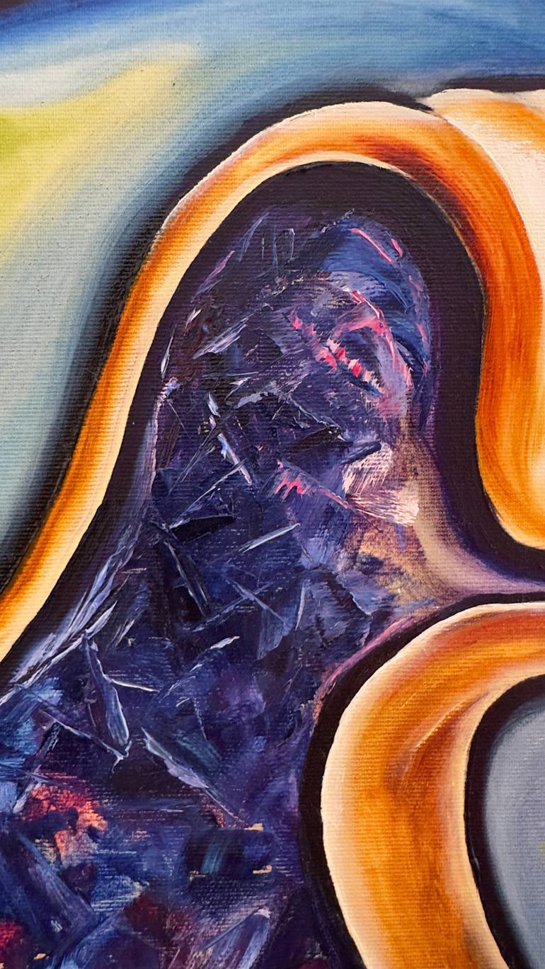 Original Contemporary Abstract Painting by Alisa Shirkhanyan