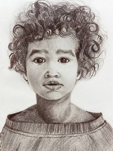 Original Figurative Kids Drawings by Eugenie Eremeichuk
