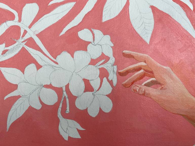 Original Illustration Floral Painting by Eugenie Eremeichuk
