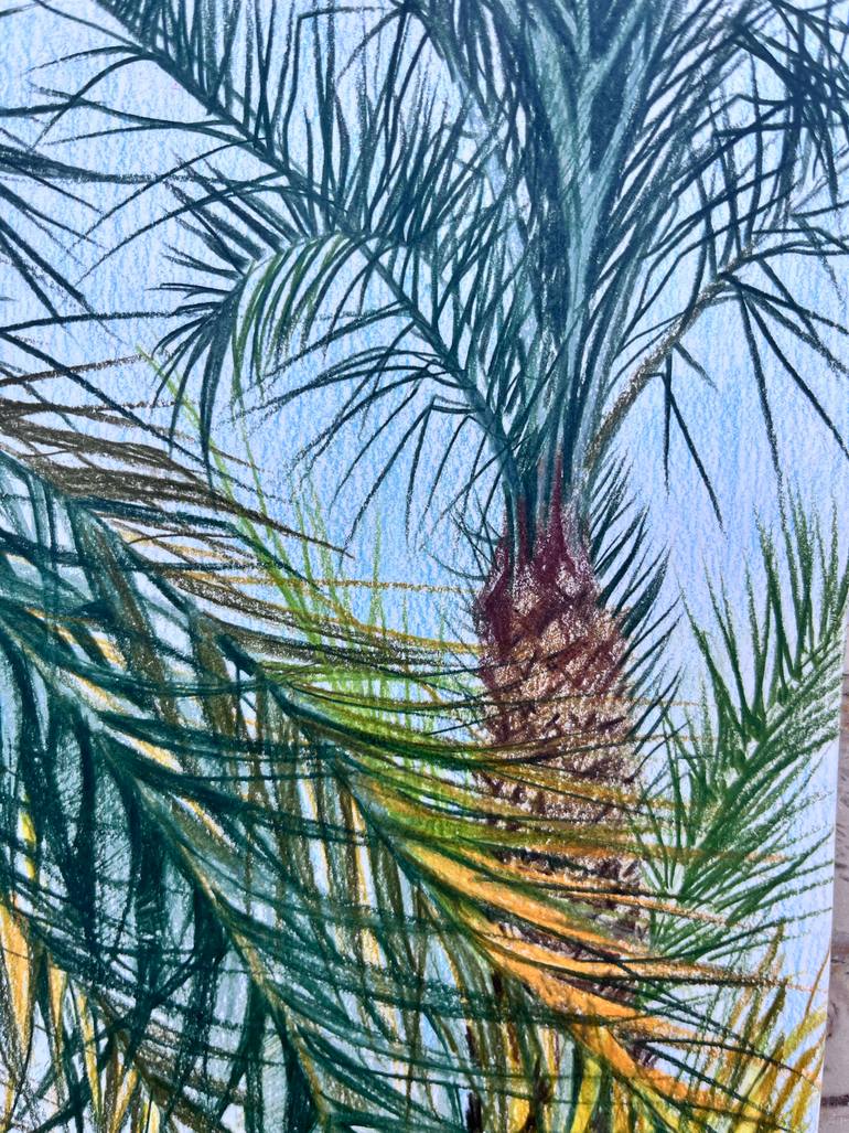 Original Color Field Painting Landscape Drawing by Eugenie Eremeichuk