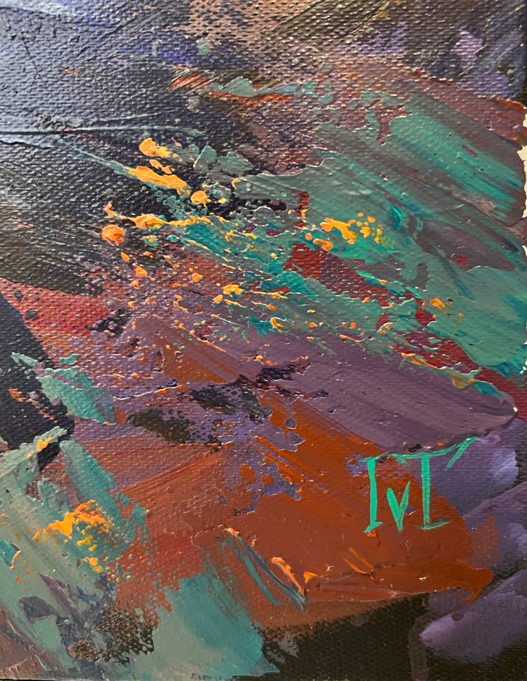 Original Art Deco Landscape Painting by Tatiana Ivolga