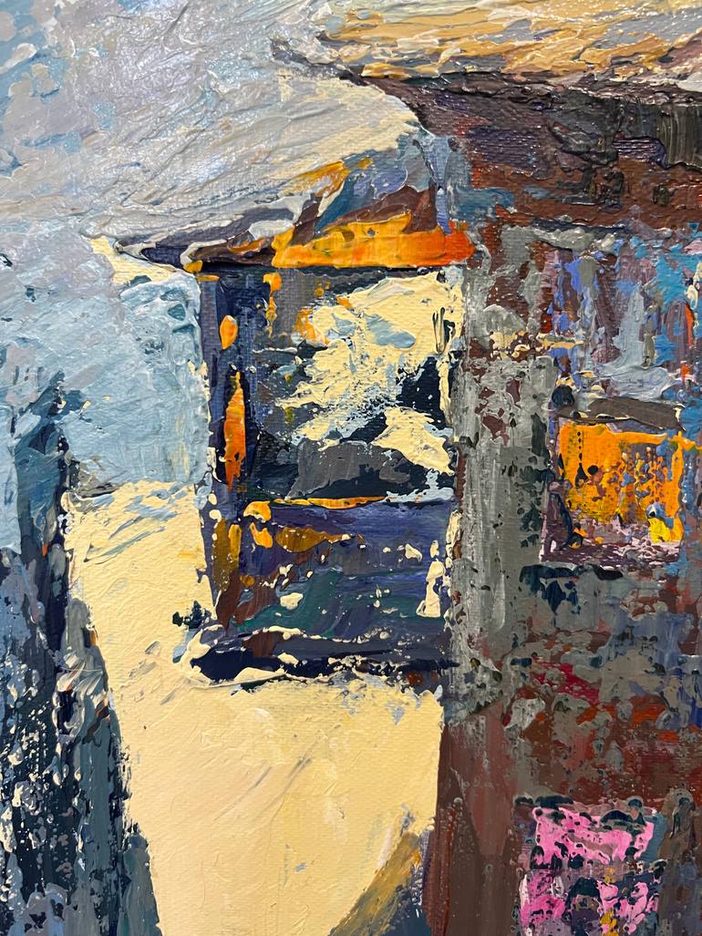 Original Art Deco Landscape Painting by Tatiana Ivolga