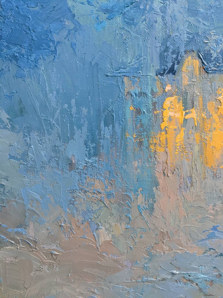 Original Art Deco Landscape Painting by Tatiana Ivolga