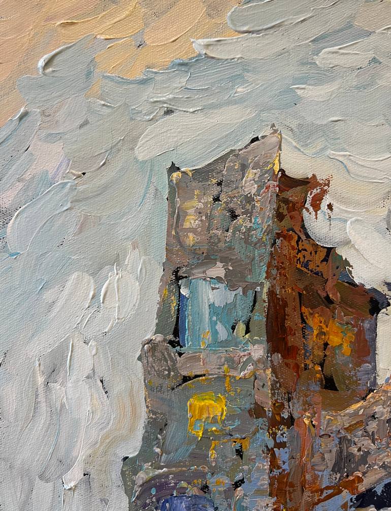 Original Art Deco Landscape Painting by Tatiana Ivolga