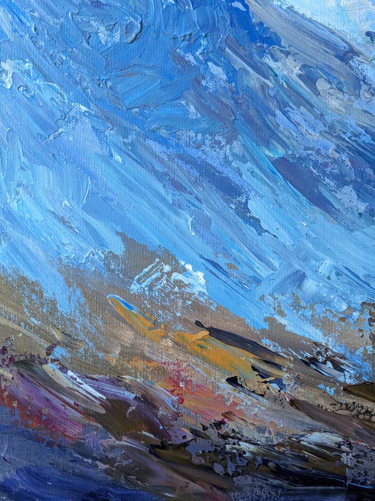 Original Art Deco Landscape Painting by Tatiana Ivolga