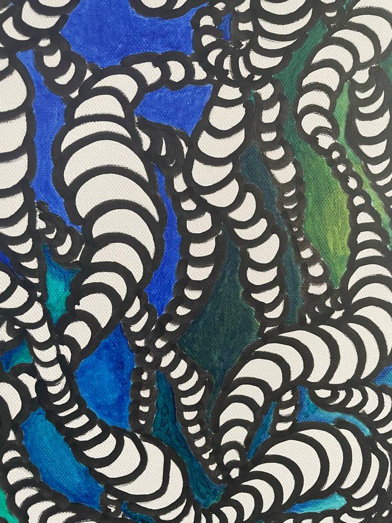 Original Conceptual Abstract Painting by Nat Bess