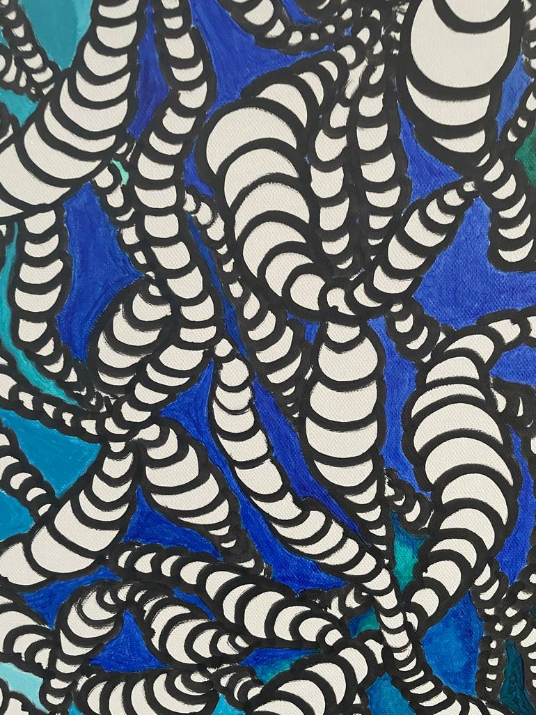 Original Conceptual Abstract Painting by Nat Bess