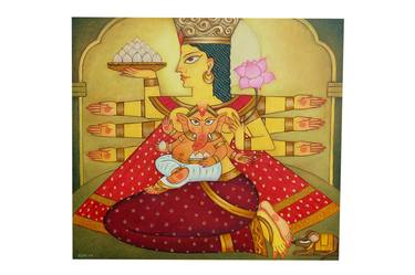 Original Art Deco Religious Paintings by kashinath bose