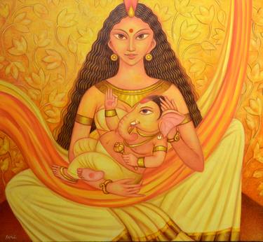 Original Fine Art Religion Paintings by kashinath bose